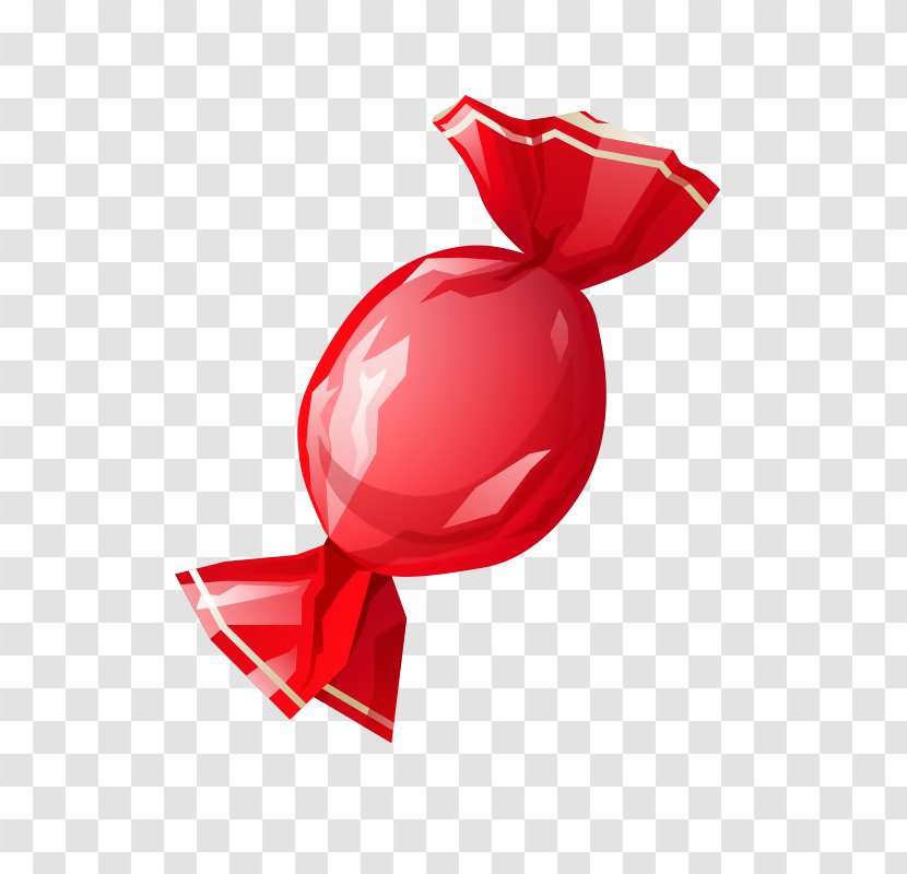 Lollipop Candy Cane Gummy Bear - Red Glitter Flower Transparent PNG
