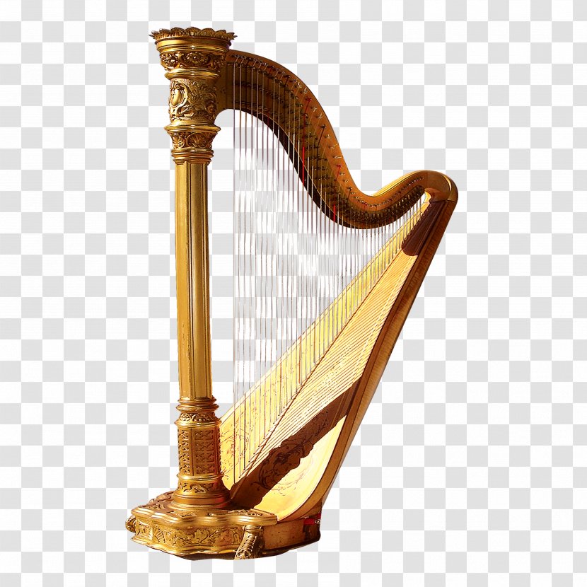 Harp Musical Instrument Poster - Frame Transparent PNG