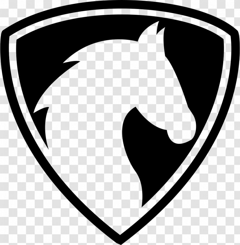 Horse Vector Graphics Rearing Shield Logo - Animal Transparent PNG