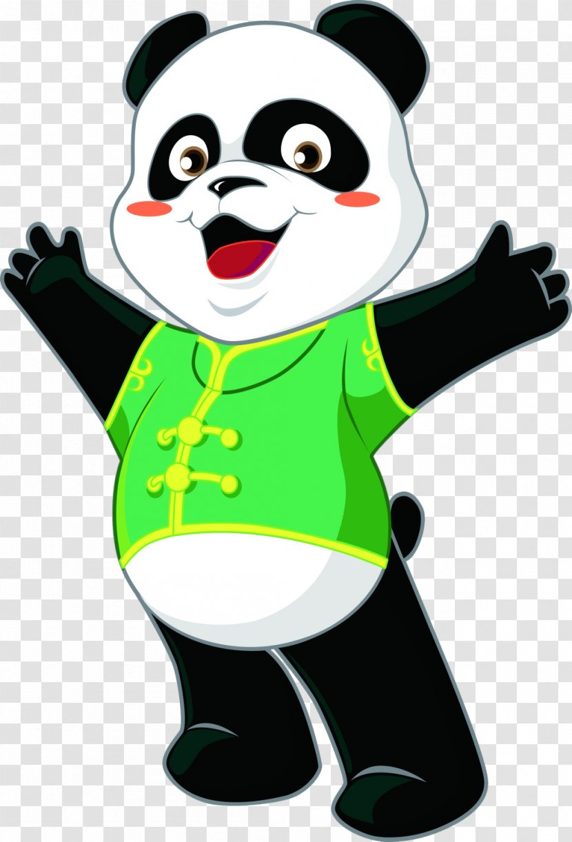 Giant Panda Cartoon Cuteness - Mascot - Lucky Transparent PNG