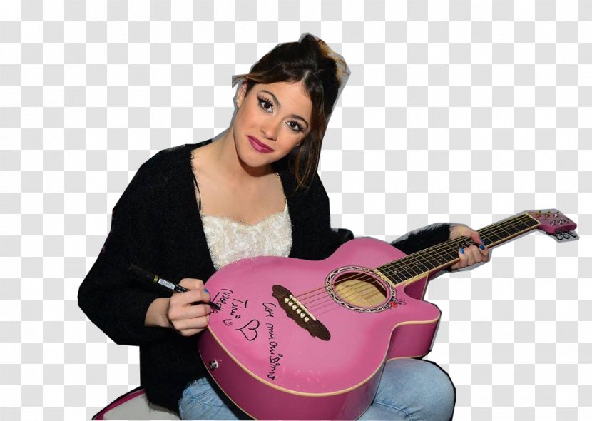 Martina Stoessel Acoustic Guitar Violetta Tini - Heart Transparent PNG
