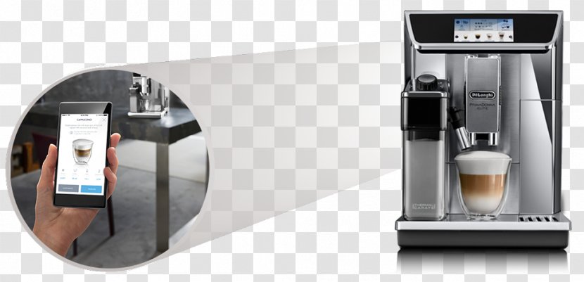 Espresso De Longhi ECAM 510.55.M Prima Donna Fully Automatic Coffee Machine Cafe Coffeemaker - Machines - Pan On Stove Transparent PNG
