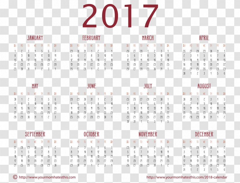 Product Design Font Pattern Calendar - 2018 Transparent PNG