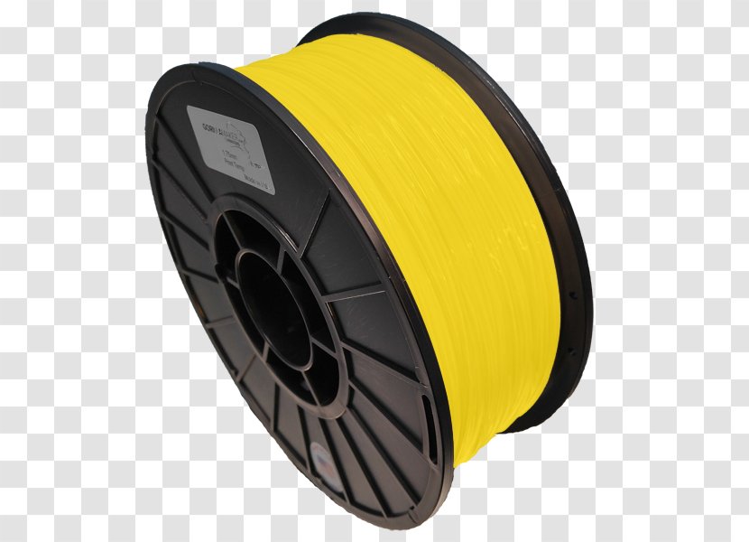 3d Printing Filament Yellow - Ultimaker 3 - Electrical Supply Rim Transparent PNG