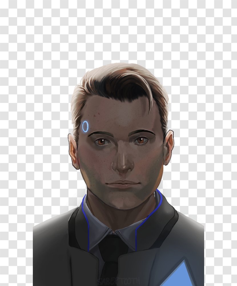 Detroit: Become Human Drawing Digital Art Forehead - Detroit Transparent PNG