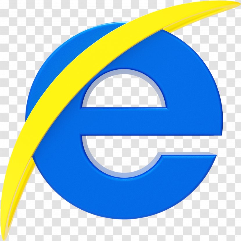 Internet Logo - Explorer - Electric Blue Symbol Transparent PNG