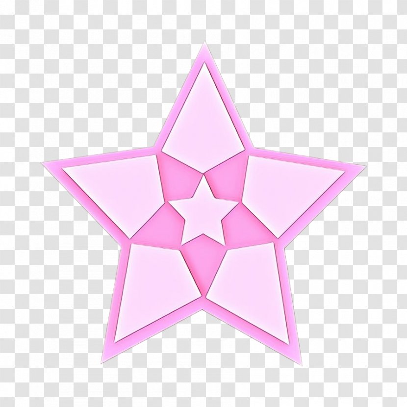 Pink Star Symmetry Pattern Triangle - Logo Magenta Transparent PNG
