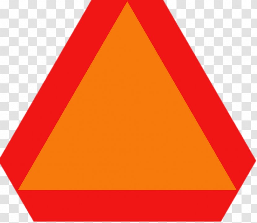 Slow Moving Vehicle Low-speed Road Driving - Caravan - Triangular Pieces Transparent PNG