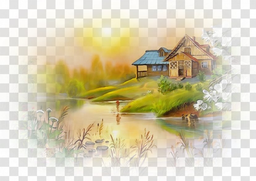 Landscape Painting Art Drawing - Home - Real Estate Transparent PNG