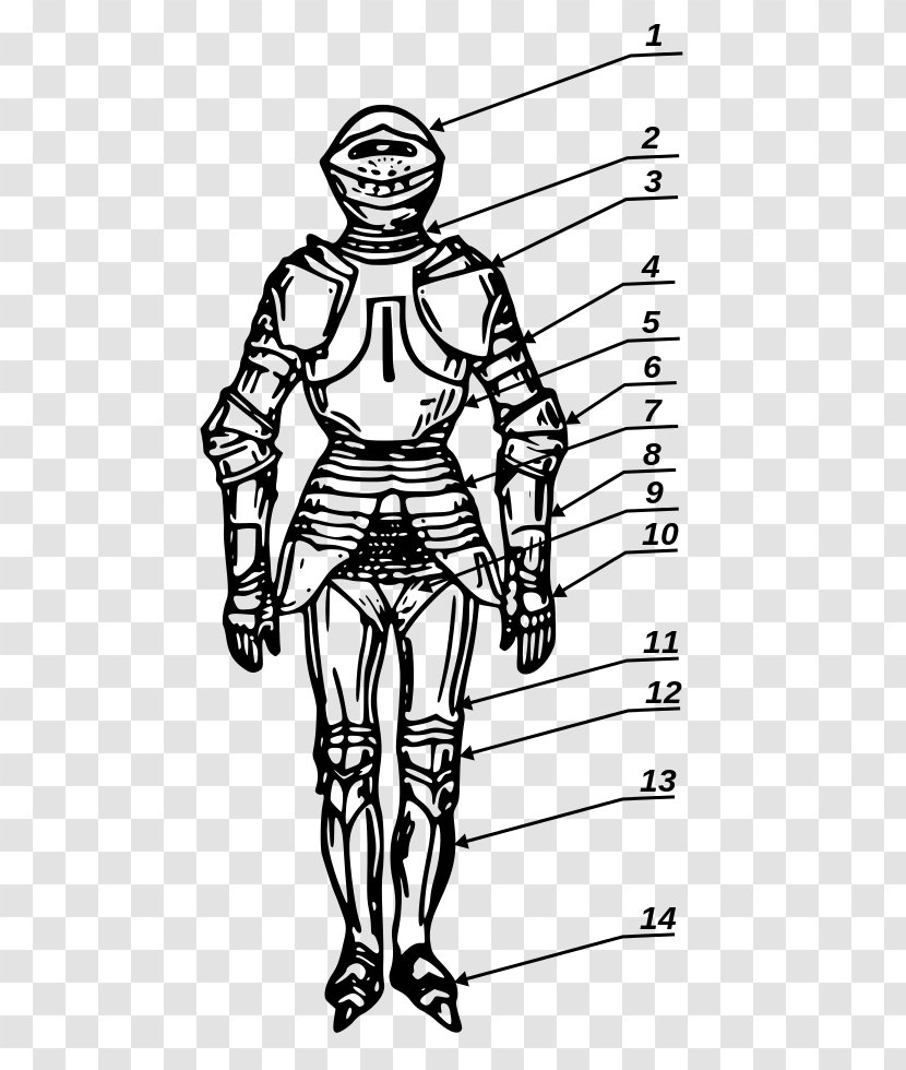Couter Body Armor Zbroja Pełna Plate Armour Spaulder - Shoe - Tank Transparent PNG