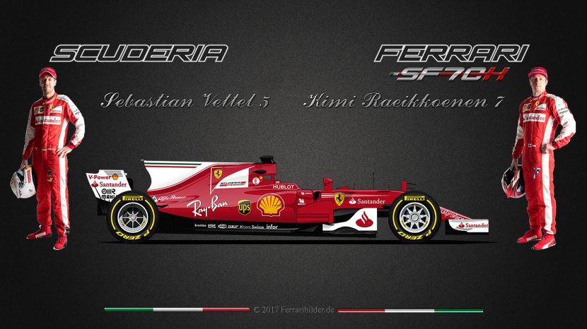 2017 FIA Formula One World Championship Ferrari SF70H Car Auto Racing - Sports - 1 Transparent PNG