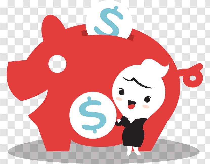 Saving Piggy Bank Money Illustration - Tree - Flat Person Transparent PNG