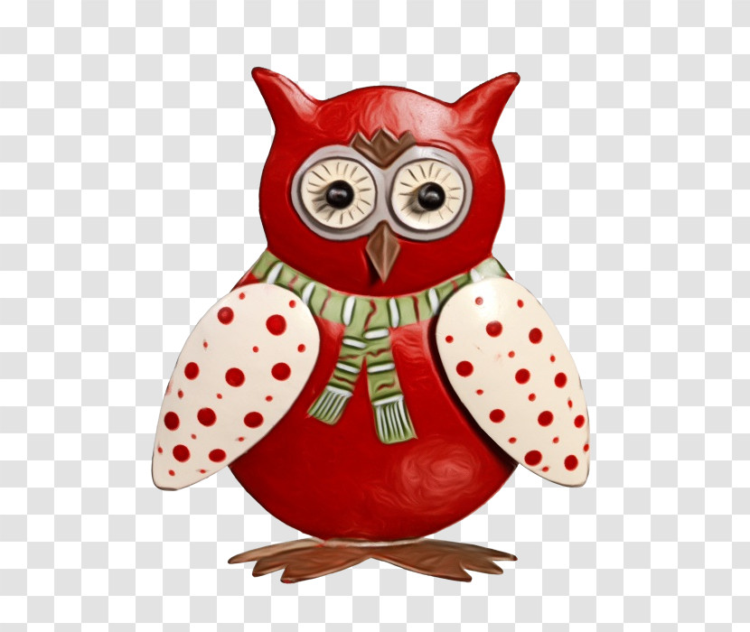 Owl Red Bird Of Prey Bird Stuffed Toy Transparent PNG