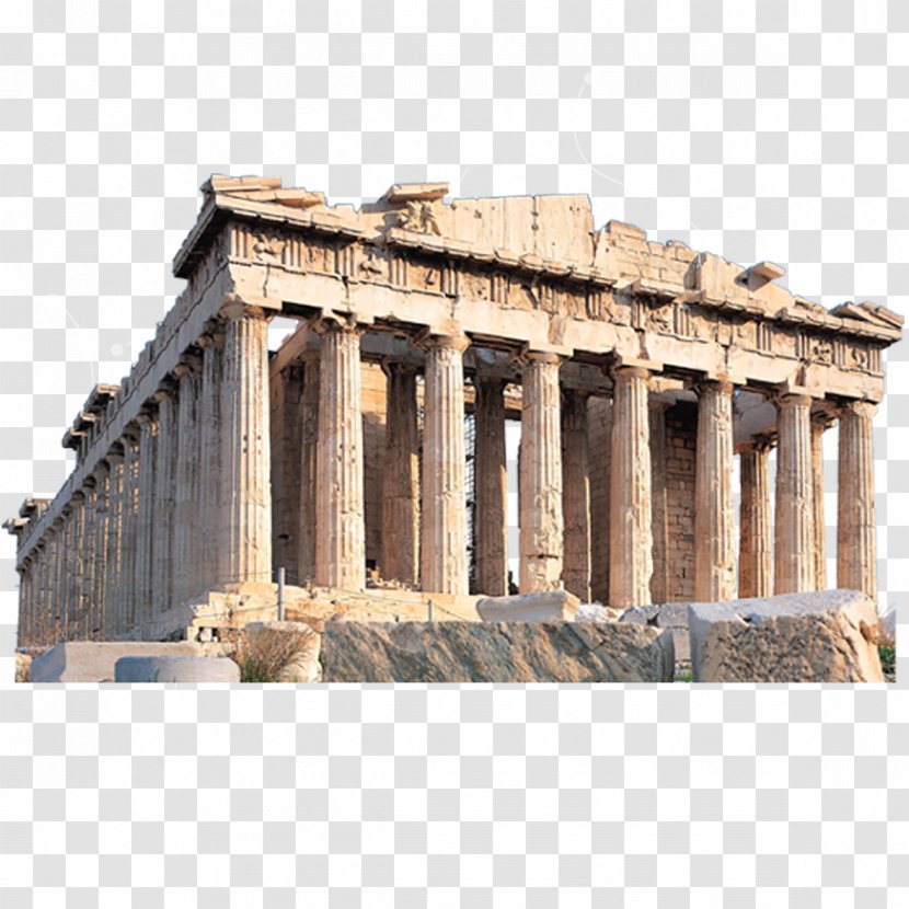Parthenon Temple Of Olympian Zeus, Athens Syntagma Square Acropolis Rome - Classical Architecture - Creative Building Transparent PNG