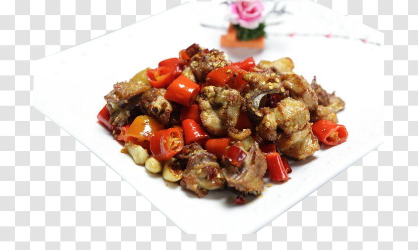 Laziji Vegetarian Cuisine Chicken Squid As Food Dish - Vegetable - Spicy Stir-fry Transparent PNG