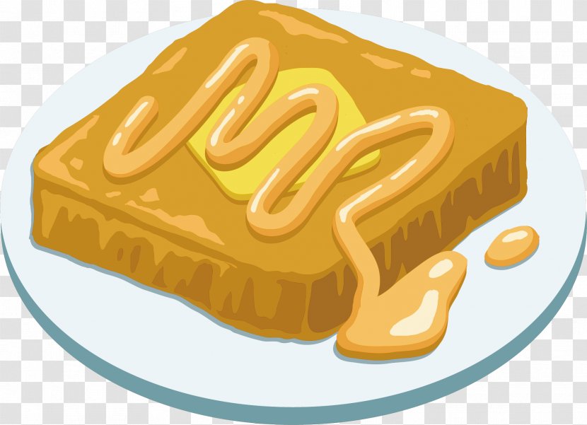 Toast Frybread Cheese Butter - Roasting - Vector Transparent PNG
