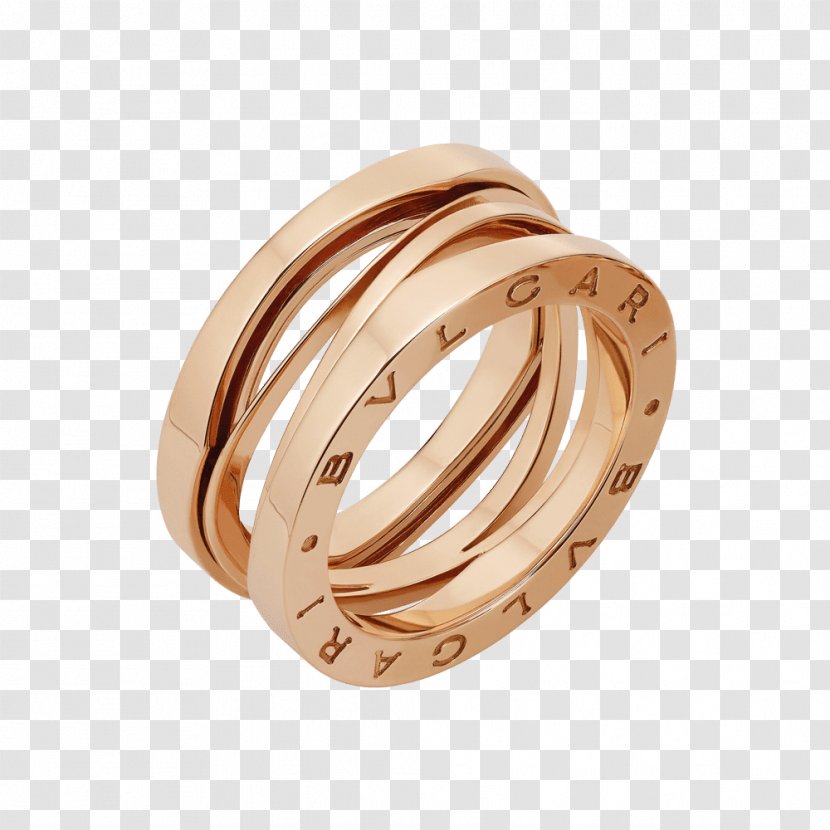 Earring Jewellery Bulgari Wedding Ring - Gold Transparent PNG