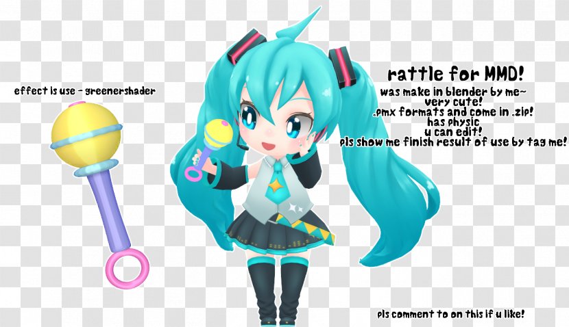 Hatsune Miku MikuMikuDance Model Toy Box!! Blender - Heart Transparent PNG