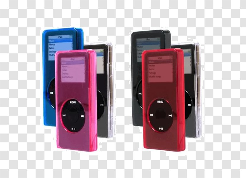 IPod Nano MP3 Player Red Audio Black - Ipod Transparent PNG