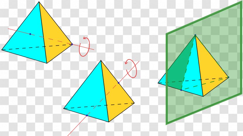 Tetrahedron Tetrahedral Symmetry Rotational - Triangle - Face Transparent PNG