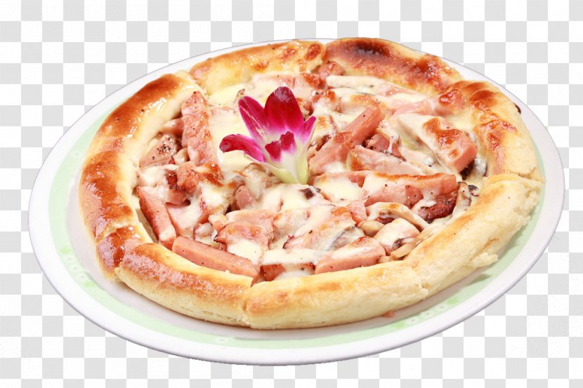 California-style Pizza Sicilian Fast Food Ham - Mushrooms And Transparent PNG