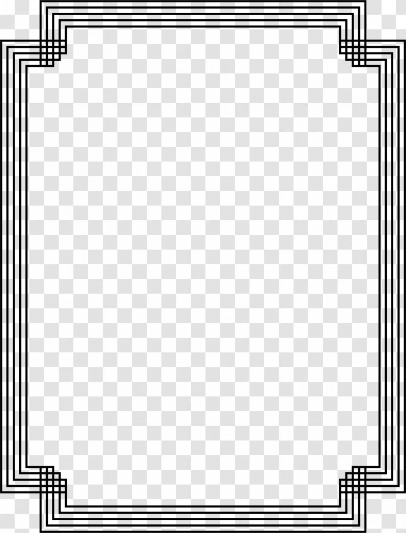 Black And White Picture Frames Grayscale Clip Art - Border Transparent PNG