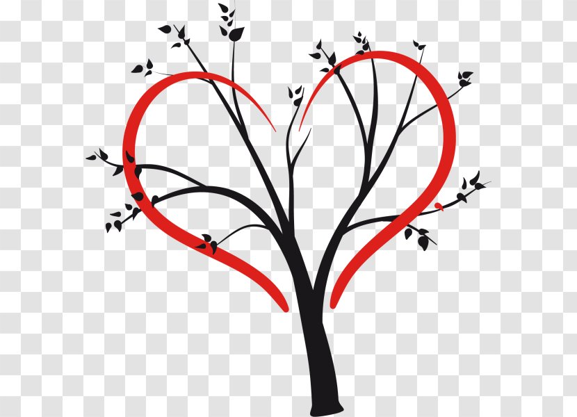 Love Valentine's Day Tree Clip Art - Flower - Albero Della Vita Transparent PNG