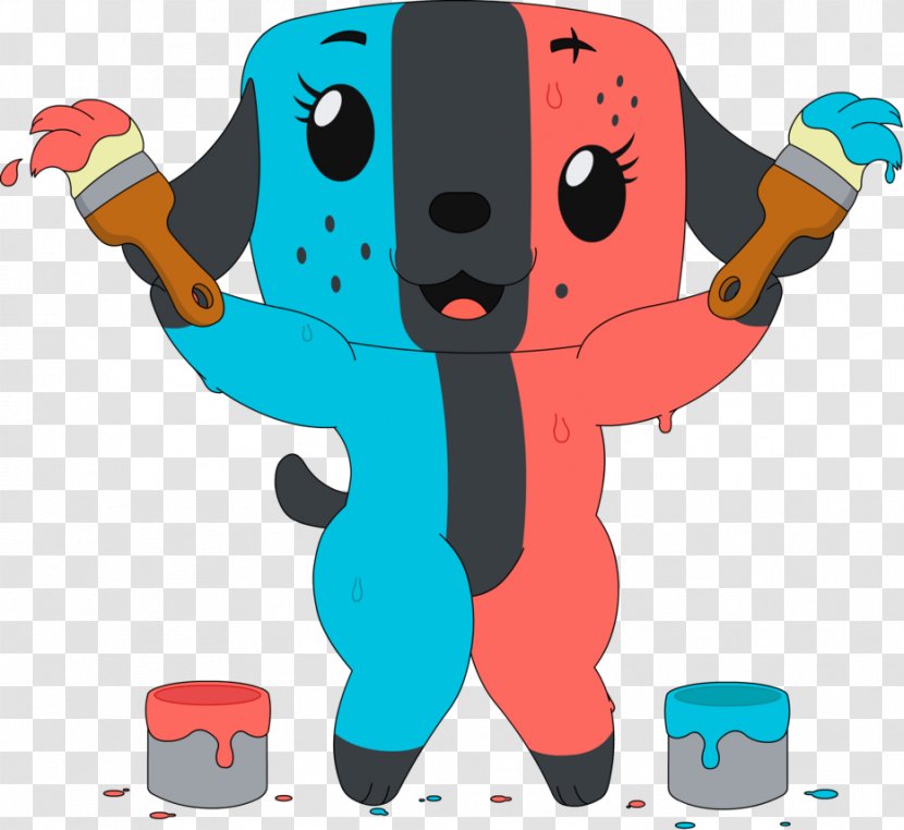 Nintendo Switch Dog Drawing Puppy Fan Art - The Painted Transparent PNG