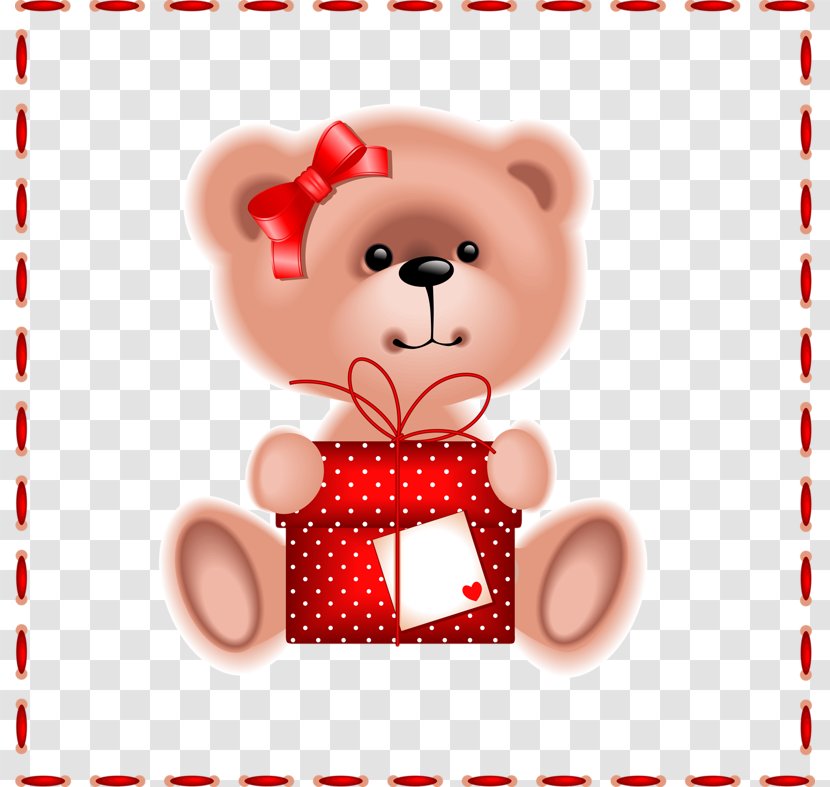 Royalty-free Art Clip - Silhouette - Bear And Gift Box Transparent PNG