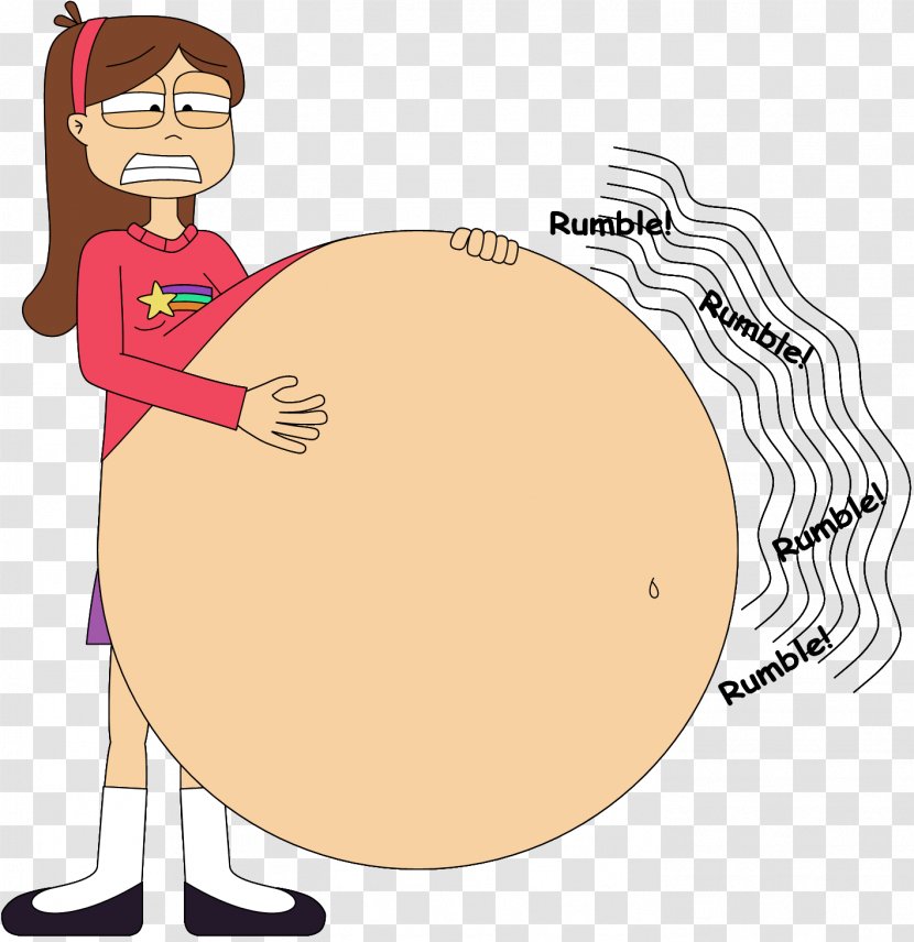 Mabel Pines Dipper Abdomen Abdominal Pain Bellyache - Cartoon - Gravity Falls Transparent PNG