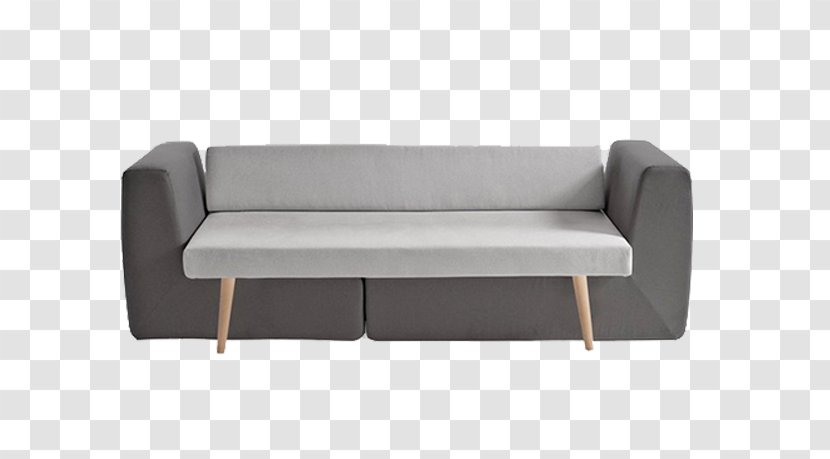 Couch Sofa Bed Furniture Living Room Chair - Studio - Combination Of Gray Color Material Transparent PNG
