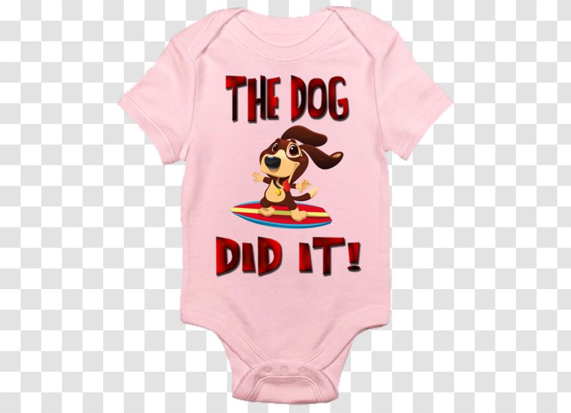 Baby & Toddler One-Pieces T-shirt Bodysuit Sleeve One-piece Swimsuit - Pink - Dog Transparent PNG