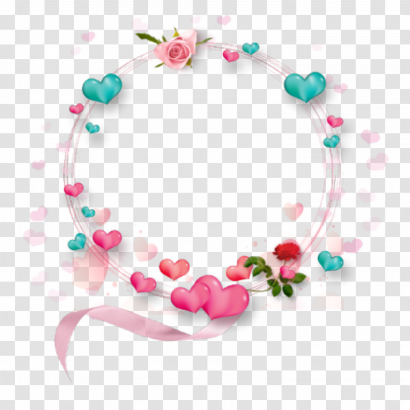 Pink Body Jewelry Heart Jewellery Bead Transparent PNG