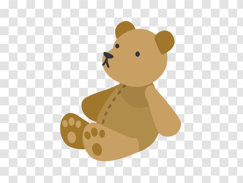 Bear Stuffed Animals & Cuddly Toys Child Illustration - Heart - Cartoon Brown Transparent PNG