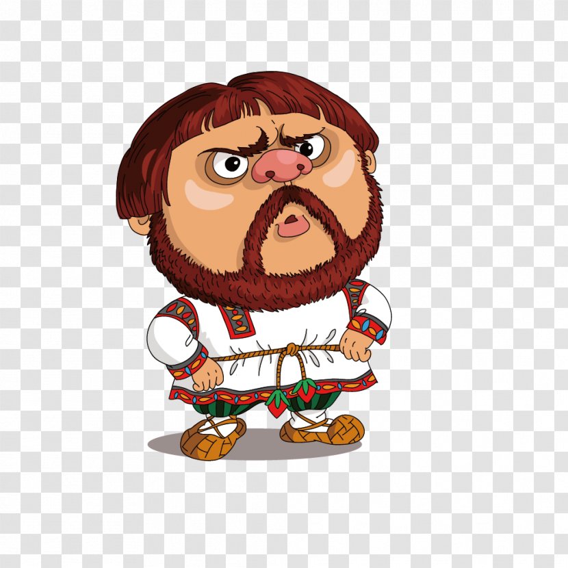 Cartoon Royalty-free Character Stock Photography - Russian - Vector Foreign Medieval Costume Bearded Man Transparent PNG