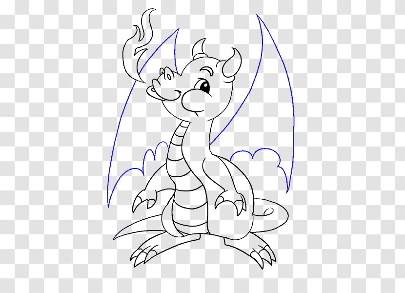 Drawing Infant Child Dragon - Heart Transparent PNG