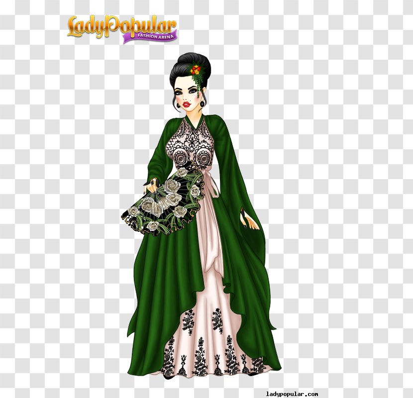 Lady Popular Fashion Design Clothing Costume - Outerwear - In Gown Transparent PNG