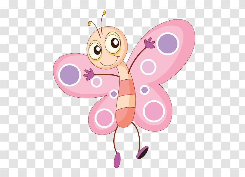 Butterfly Cartoon Clip Art - A Transparent PNG