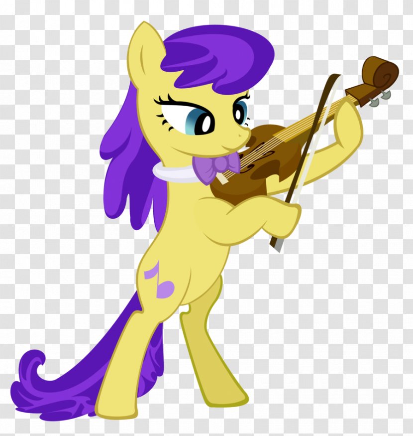 My Little Pony Violin Fluttershy Princess Celestia - Purple - Symphony Vector Transparent PNG