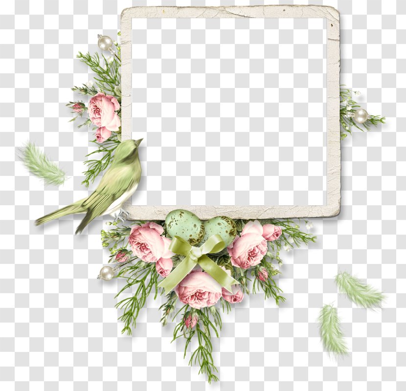 Easter Frame - Floristry - Picture Transparent PNG