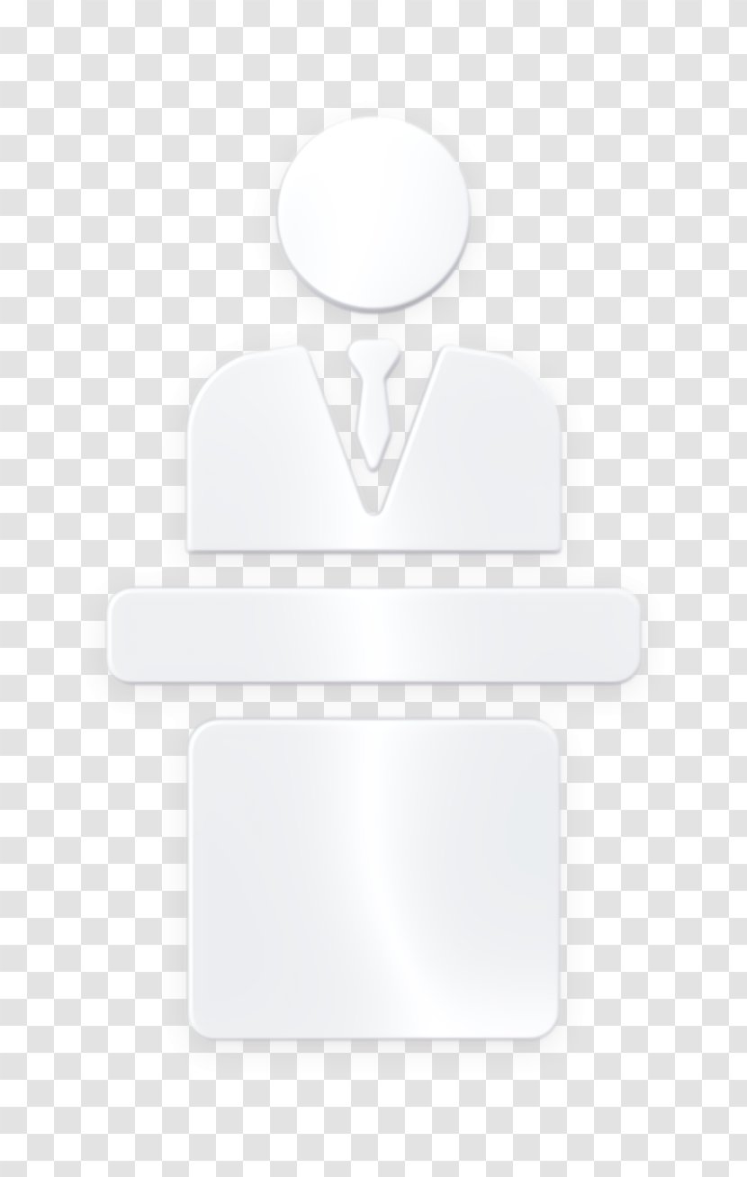 Speech Icon Filled Management Elements - Symbol Blackandwhite Transparent PNG