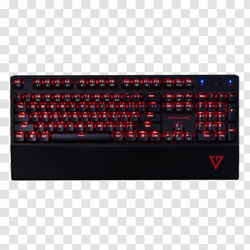 Computer Keyboard MODECOM Volcano Gamer Mechanical Gaming Black Mouse Lanparty ModeCom Hammer US - Component Transparent PNG