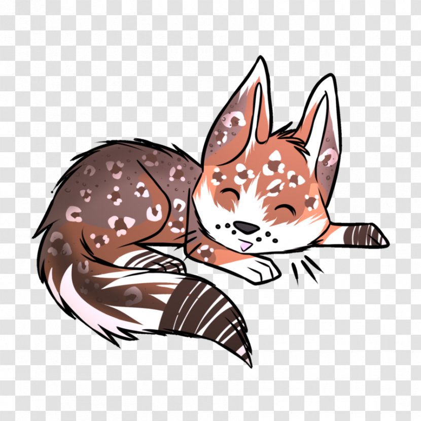 Whiskers Red Fox Cat Clip Art Illustration - Fauna Transparent PNG