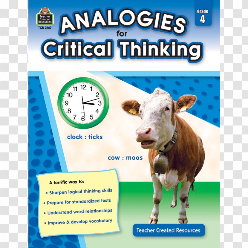 Analogies For Critical Thinking: Grade 4 6 3 Analogy - Dairy Cow - Thinking Transparent PNG