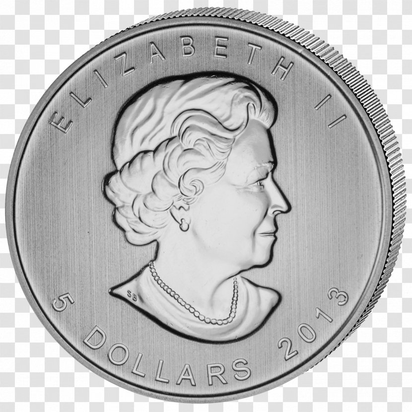 Coin Canadian Silver Maple Leaf Morgan Dollar - Bison Transparent PNG
