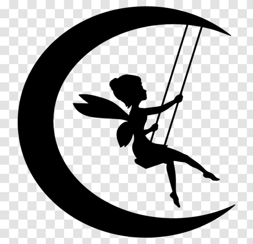 Tinker Bell Silhouette Fairy Drawing Peter Pan - Black - Super Heros Transparent PNG