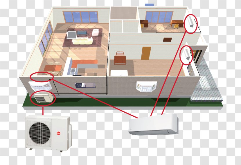 Heat Pump Air Conditioning Duct - System - Central Processing Unit Transparent PNG