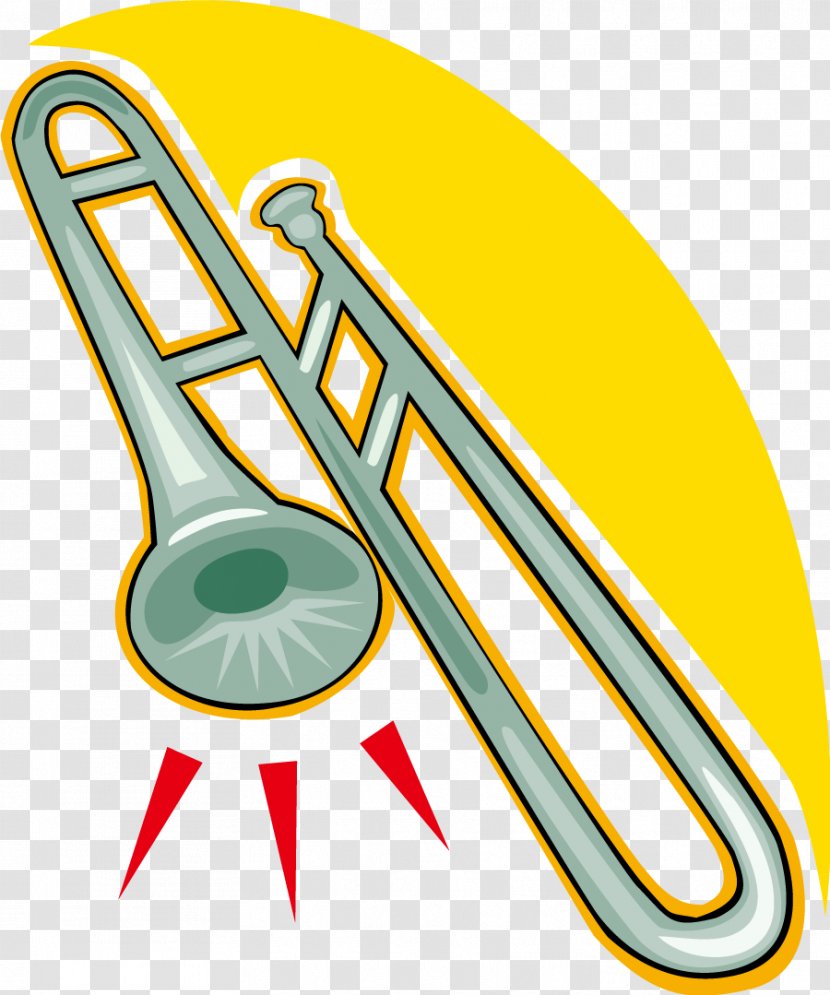 Trombone Royalty-free Clip Art - Frame - Vector Cartoon Transparent PNG