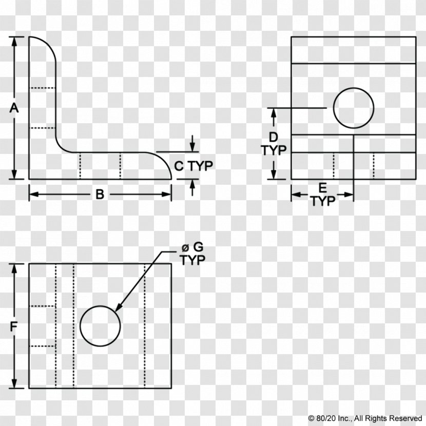 Technical Drawing Diagram - White - Design Transparent PNG