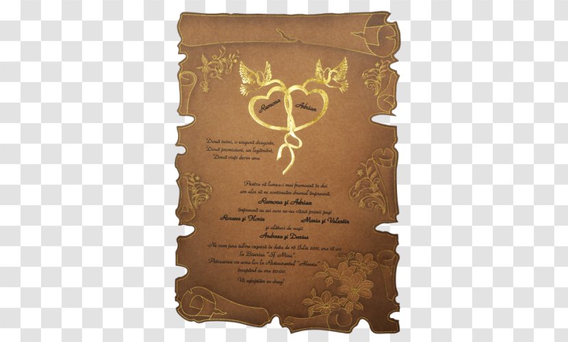 Convite Wedding Parchment Banquet Courier - Ball Transparent PNG